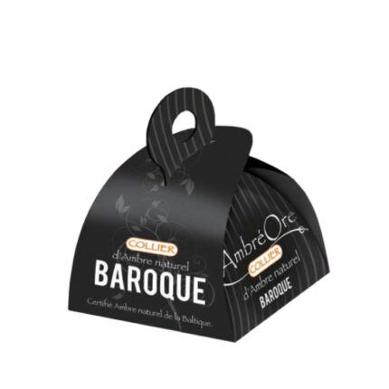 Véritable collier d'ambre - Baroque